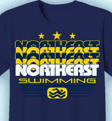 Swim Team Shirt Designs - Water Medallion - desn-109w8