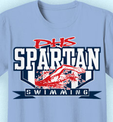 Swim Team Shirt Ideas - Swimming Crest - cool-926s1