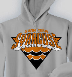 Swim Team Sweatshirts - Water Wave Emblem - idea-167w1