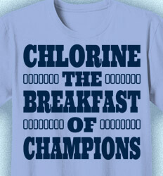 Swimming T-Shirt Designs - Chlorine Slogan - idea-147c1