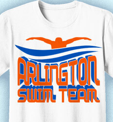 Swimming T-Shirt Designs - Wave Stream - idea-155w1