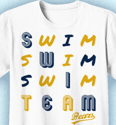 Swimming T-Shirt Designs - Swim Puzle - idea-161s1