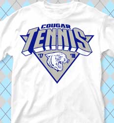 Tennis Shirt Designs - Tennis Emblem cool-444t1