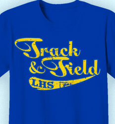 Track and Field Shirt Designs - Retro Script - clas-534b2