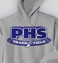 Track and Field Sweatshirts - Track Logo - idea-188t1