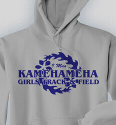 Track and Field Sweatshirts - Hawaiian Crown 2 - clas-484hc