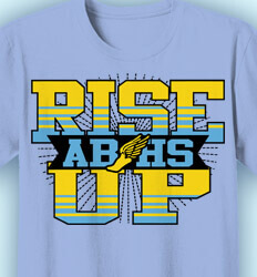 Track and Field T-shirts - Rise Up - idea-184r1