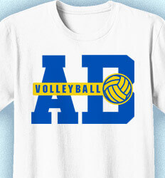 Volleyball Shirt Designs - Collegiate Edge - desn-285c7