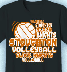 Volleyball Shirt Designs - Volley Words - idea-202v1