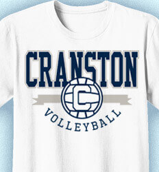 Volleyball T-Shirt Designs - College V-Ball - idea-231c1