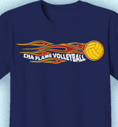 Volleyball Team Shirts - Fireband - clas-21g8