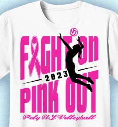 Volleyball Team Shirts - Fight On - cool-722f4