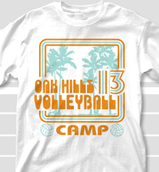 Volleyball Camp Shirt Designs - South Beach clas-762t3
