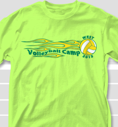 Volleyball Camp Shirt Design - Fireband clas-21g4