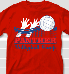 Volleyball Camp Shirt Design - Volley Blockers desn-697v1