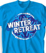 Winter Youth Retreat T Shirt  - Go Big Winter desn-862g1