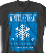 Winter Retreat T Shirt  - Winter Poster desn-857w1