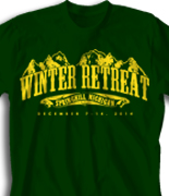Winter Youth Retreat T Shirt  - Majestic Retreat desn-861m1