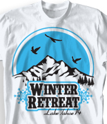 Winter Youth Retreat T Shirt  - Winter Altitude desn-851w1