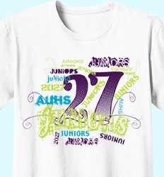 Custom Junior Class Shirts | Juniors 2027 - Words Design