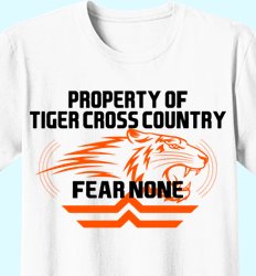 Customize Your Cross Country T-Shirts - XC Athletic Design
