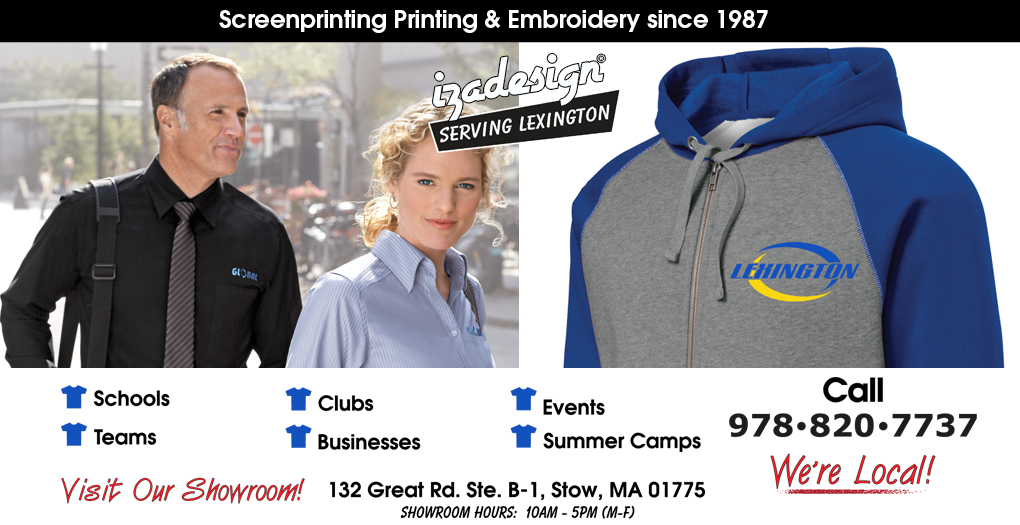 IZA Design Screen Printing and Embroidery in Lexington, MA