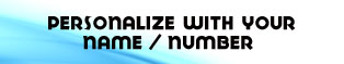 "Personalize with your name & number"